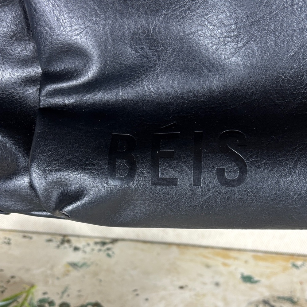 Beis > Black Chain Strap Diaper Bag - Picture 3 of 8